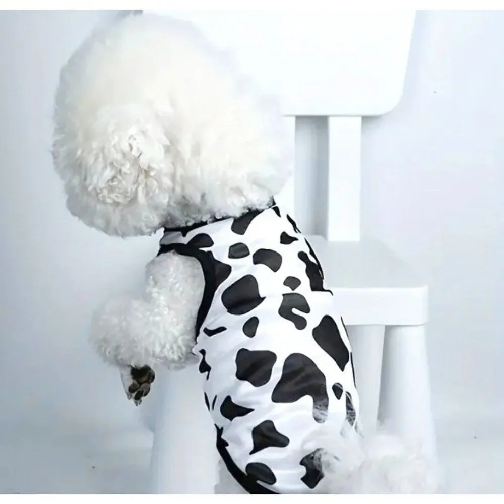 Cow Print XS‎ Breathable Pet Dog Shirt NWOT
